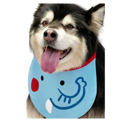 Dog Bandana Exquisite Printing Waterproof Cute Comfortable Upright Dog Drool Bib Adjustable Bib Handkerchief Accessories for Medium, Large and Extra-Large Dogs (XXL,Color 8)
