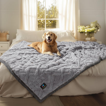 Luciphia Waterproof Blanket for Twin Bed Reversible Fleece Couch Cover