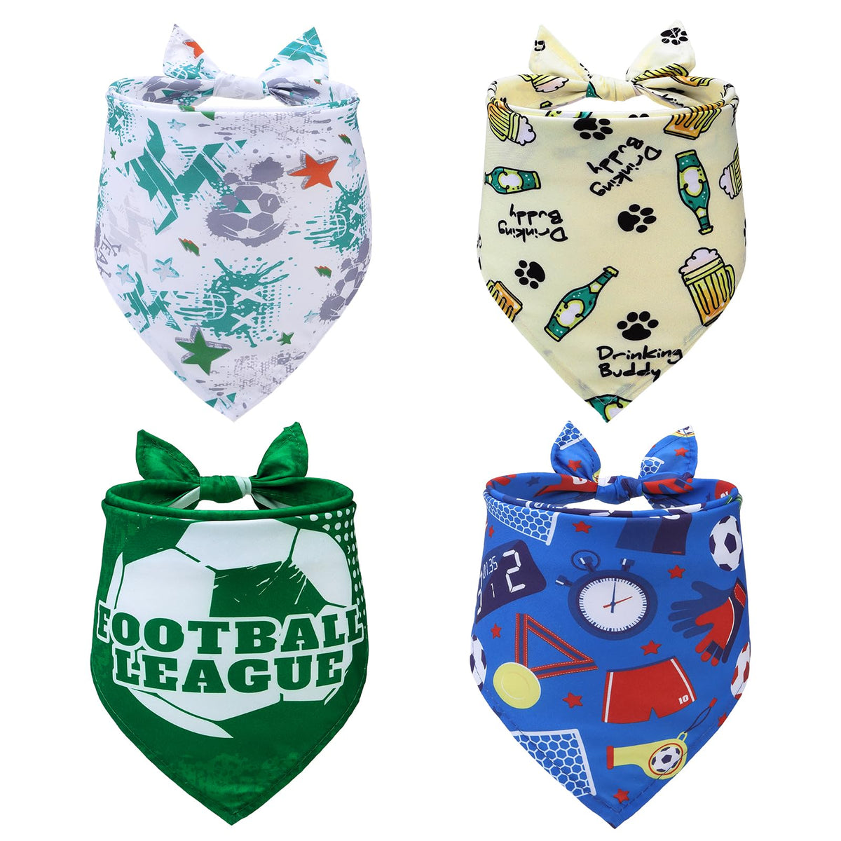 EXPAWLORER Holiday Dog Bandanas Outfit Costumes for Whole Year, 12 Pack