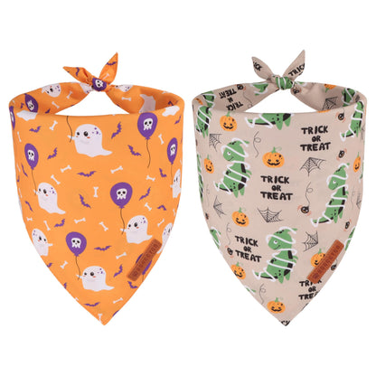 ADOGGYGO Rainbow Dog Bandana, 2 Pack Pride Bandana for Dogs, X-Large