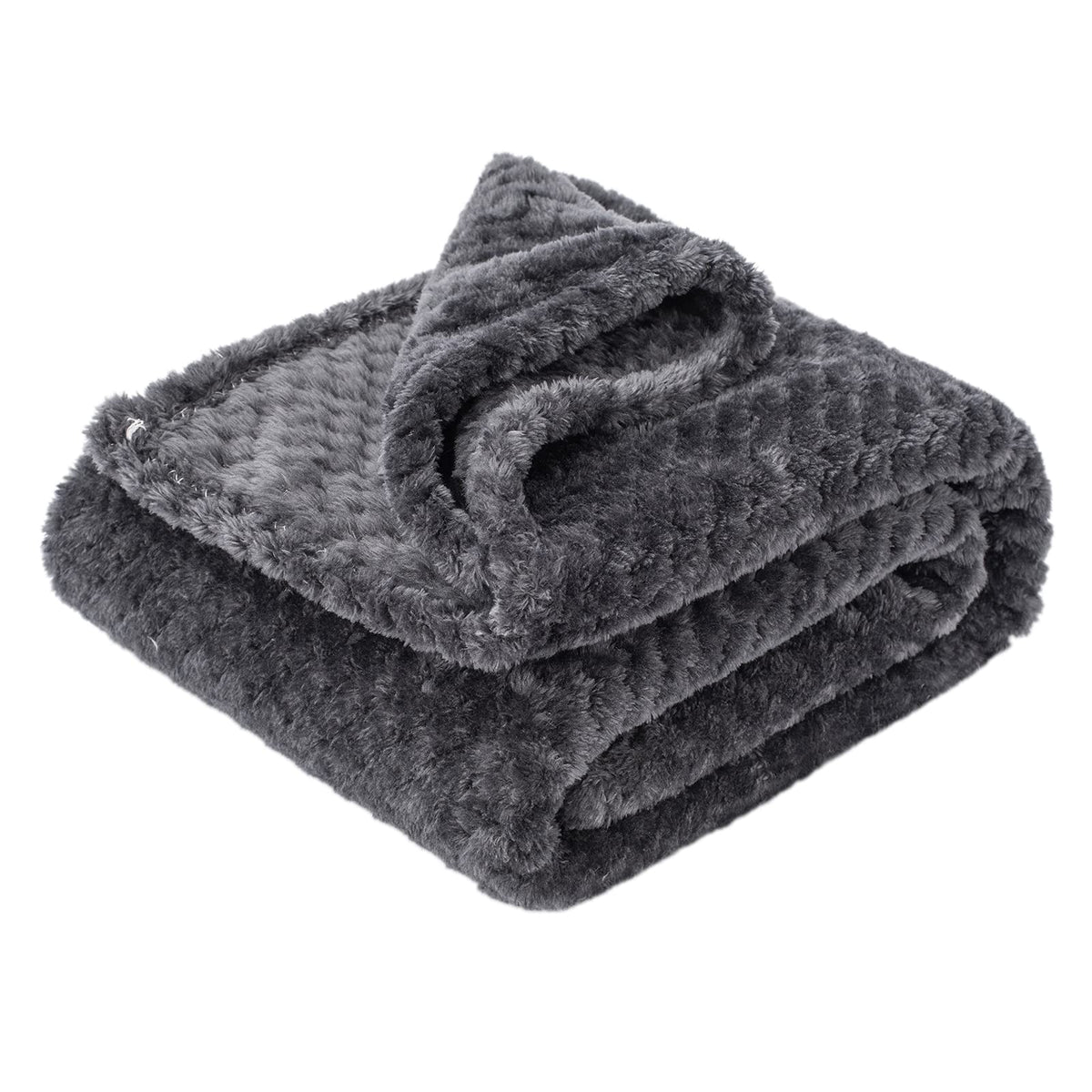 Warm Soft Fuzzy Dog or Cat Blanket, Plush Fleece Throws for Puppy, Kitten, Medium, Large Dogs - Blue (M/32" x 40")
