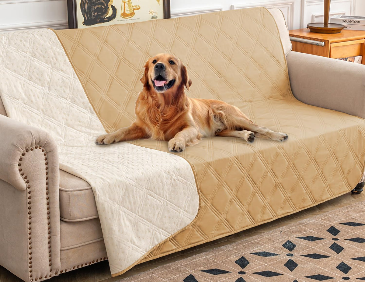 Ameritex Waterproof Dog Bed Cover Pet Blanket with Anti-Slip Back