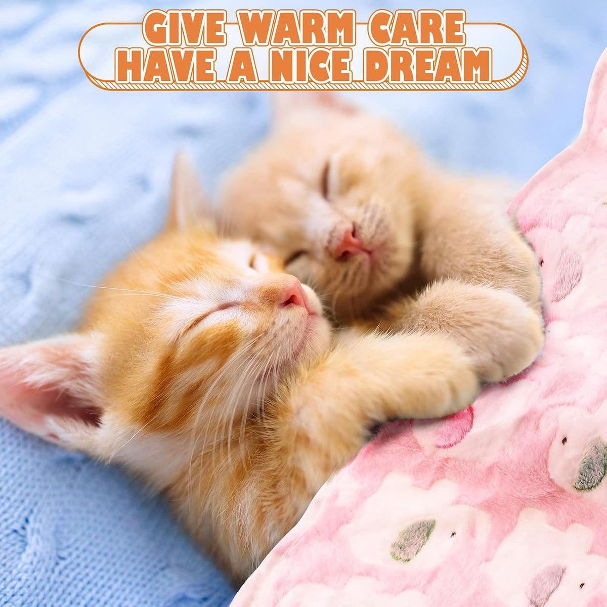 Chumia 18 Pcs Fleece Puppy Blanket for Dog Cat, 23 X 16 Inch, Sweet