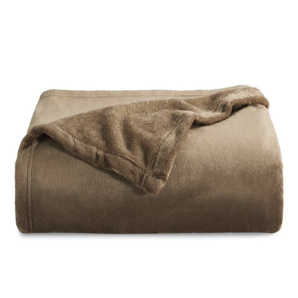 Bedsure GentleSoft Fleece Blanket Twin Size Grey - 300GSM Lightweight Plush Fuzzy Cozy Soft Warm Blanket for Bed, Sofa, Couch, Travel, Camping, 60x80 inches