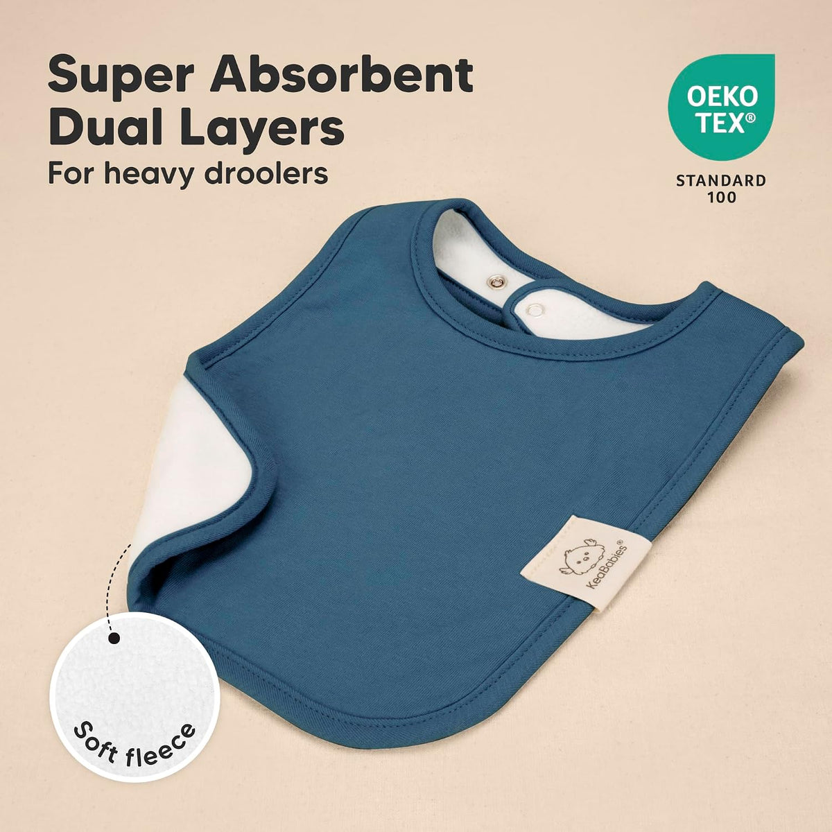 KeaBabies 8-Pack Organic Baby Bibs for Boys, Girls Drool Bibs (Cruise)