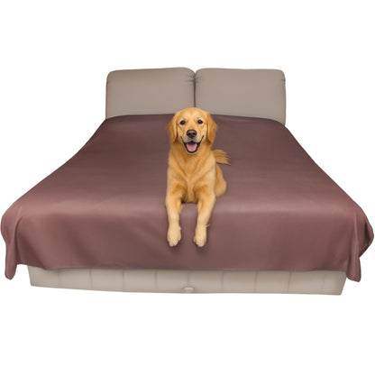 Thin Reversible Waterproof Protective Bed Cover (King Size, 100 x 96 inch), for Pets, Babies; Incontinence, Dirt, Drool