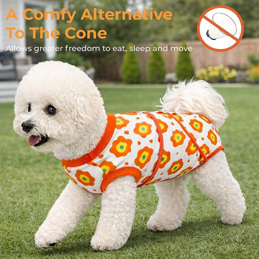 Surgery Recovery Suit for Female Male Dog, Soft Onesie After Spay Neuter,XS