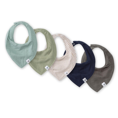Burt's Bees Baby Bandana Bib Set with Snap Closure