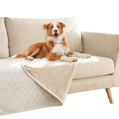 Waterproof Dog Blanket, Soft Reversible Throw for Couch & Bed Protection