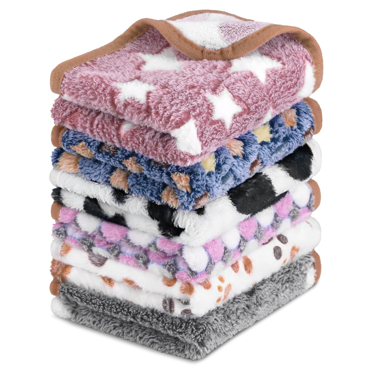 3 Pcs Dog Blanket Super Soft Pet Puppy Blankets Calming Dog Blankets for Small, Medium Large Dogs Warm Sleep Mat Washable Dog Blanket for Puppy Cat (42"×30")