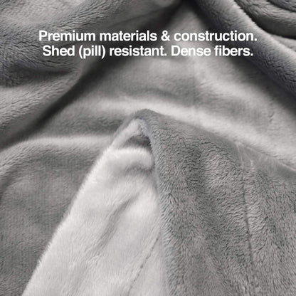 PetFusion Premium Dog & Cat Blanket | Ultra Soft Pet Blanket Available in Plush or Quilted; 2 Colors (Grey; Brown) | Perfect for Small Dogs & Large Dogs