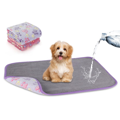 YUEPET 2 Pack Puppy Waterproof Blankets for Small Dogs, Dog Blanket 23"x16"
