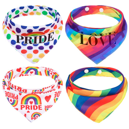 PAWCHIE Dog Bandanas Small Reversible Styles Pet Triangle Scarf Bibs - Adjustable with Two Snaps - Kerchief Set Accessories for Dogs, Puppy, Cats
