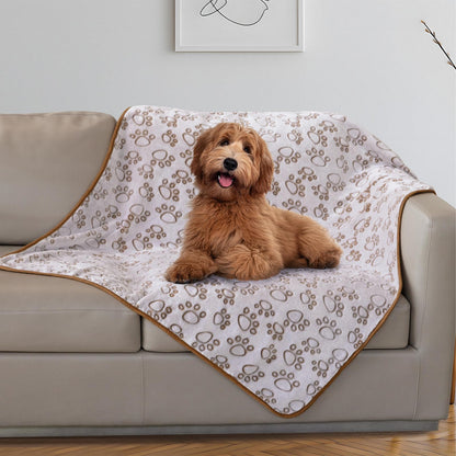 Stuffed® Premium Soft Dog Blanket Washable, 40"x32" Cat Blanket for Indoor Cats Large Medium Small Dog Puppy Essentials (Grey)