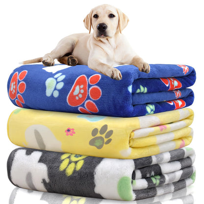 Rezutan Blanket for Large Dogs & Cats Soft Reversible Cute Paw 40"x31"