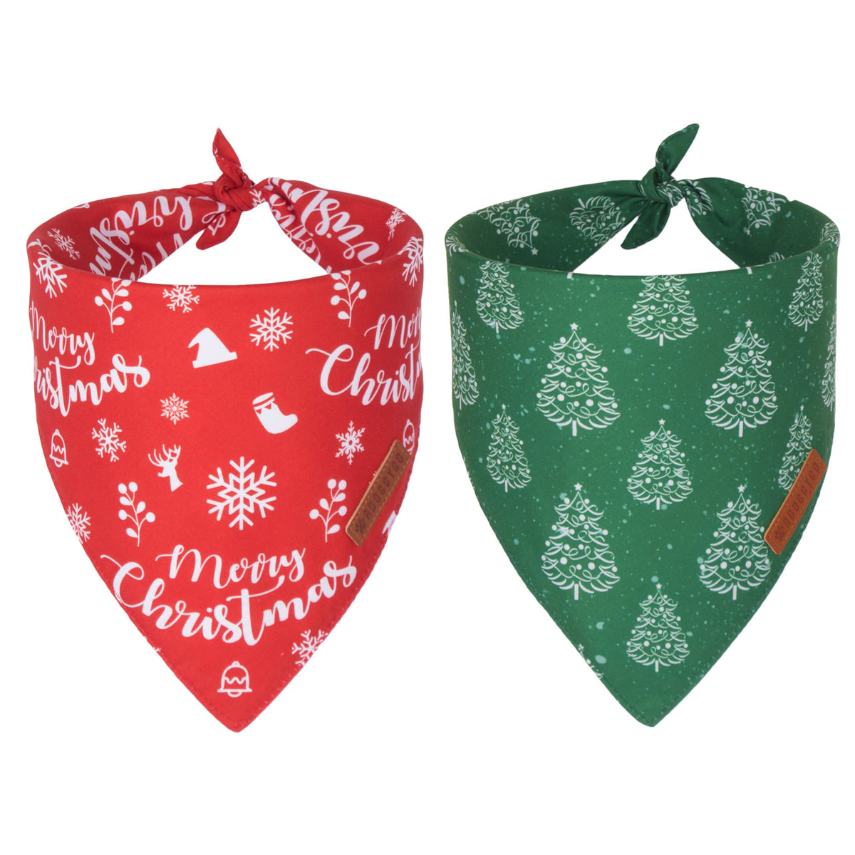 ADOGGYGO Rainbow Dog Bandana, 2 Pack Pride Bandana for Dogs, X-Large