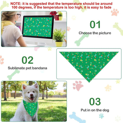 Saintrygo 20 Pcs Plain Dog Bandana Bulk for Puppy Dog, 32 x 22 x 22 Inches