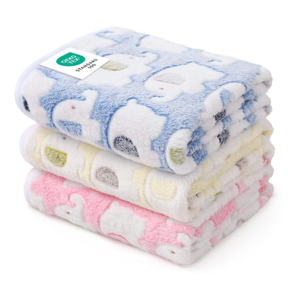 Luciphia 3 Pack Cute Cat Blankets Cozy Small Throw for Pet Puppy,23"x16"