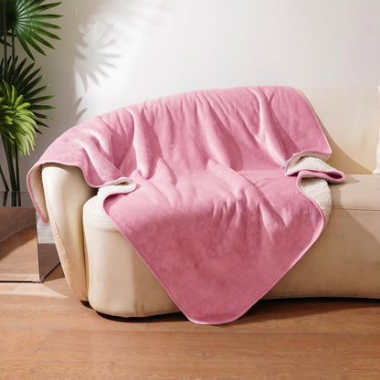 Sunheir Waterproof Blanket for Couch Bed, Soft Pet Blanket Leakproof, Grey