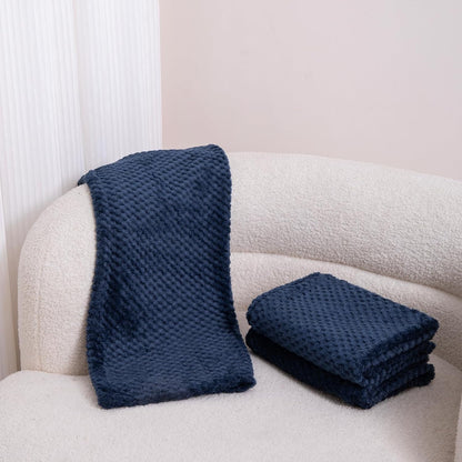 CAI TENG Small Dog Blanket 3 Pack Cat Blankets Pets 21x30 in Navy