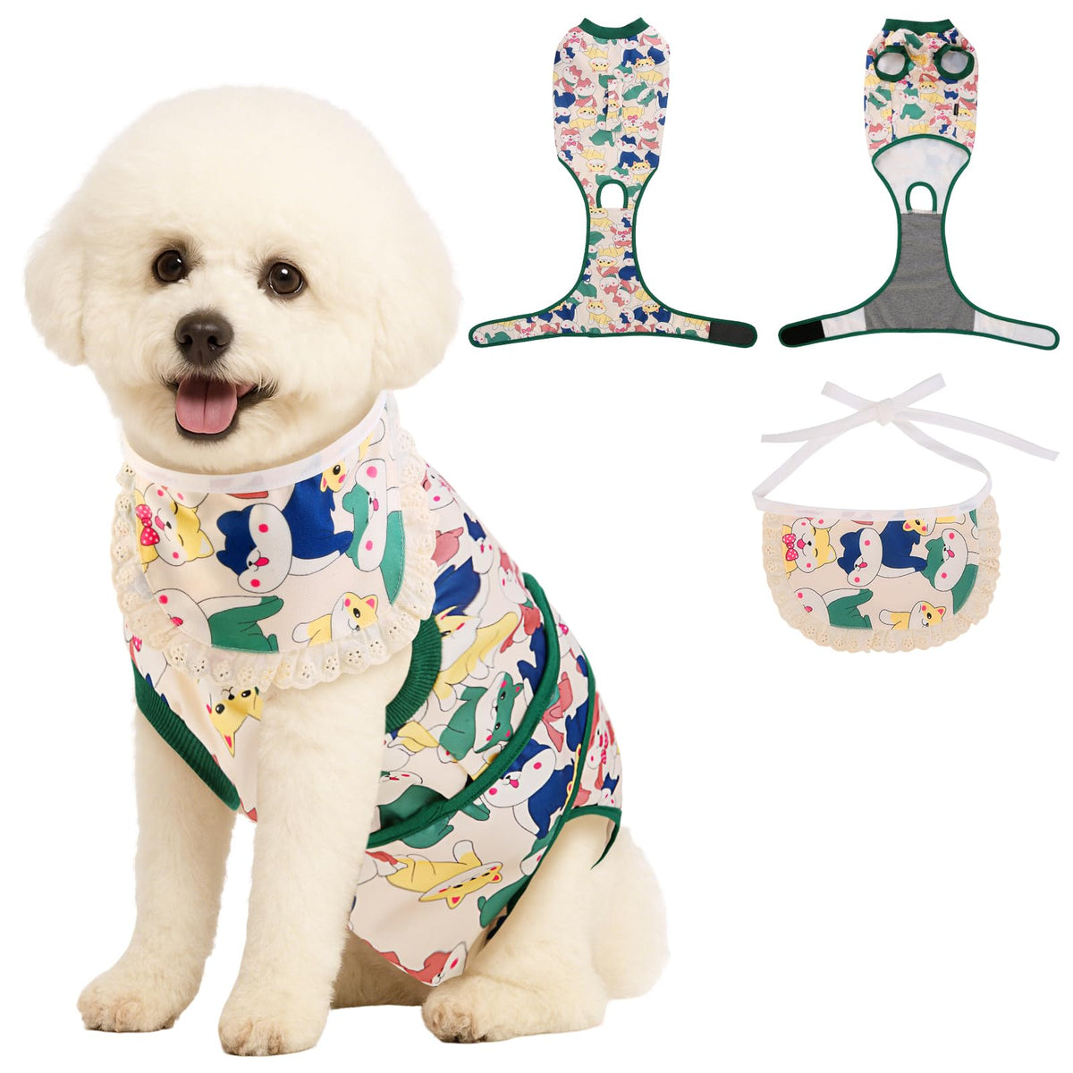 Surgery Recovery Suit for Female Male Dog, Soft Onesie After Spay Neuter,XS