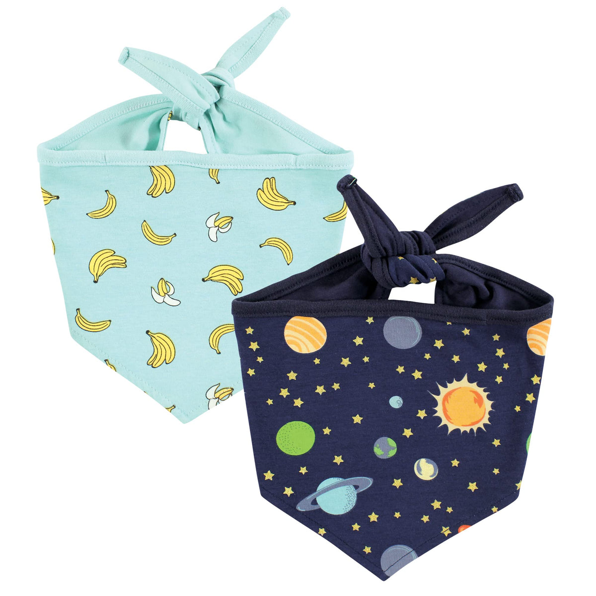 Luvable Friends Dog Reversible Pet Dog and Cat Bandana Bibs 2pk, Houndstooth Hearts, One Size