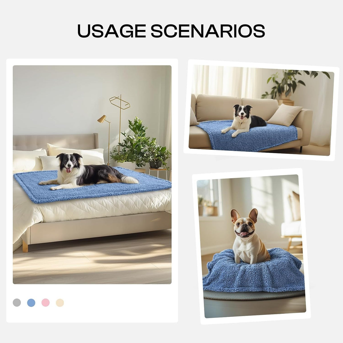 Luciphia Ultra Soft Sherpa Fleece Dog Puppy Cat Blanket for Small Pets