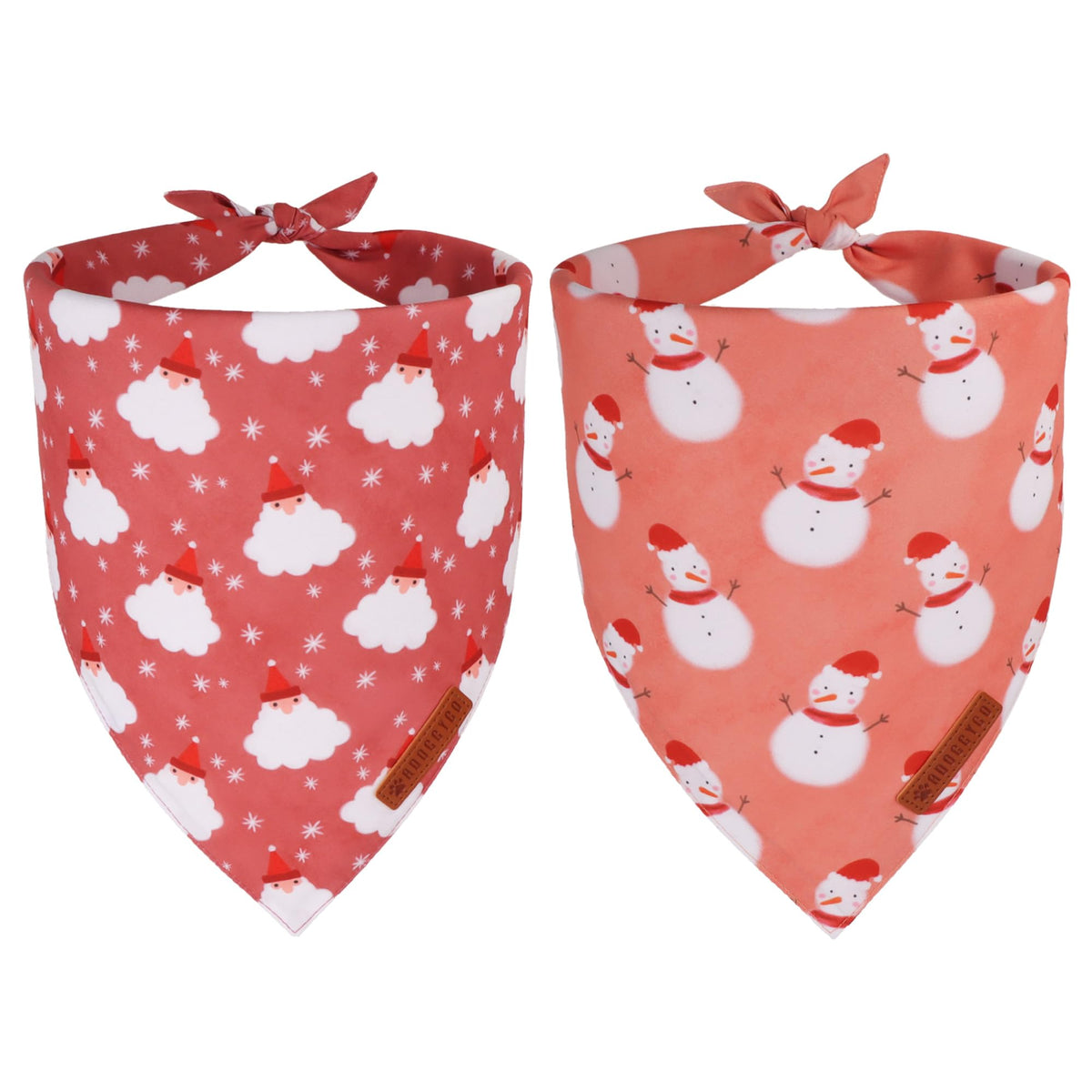 ADOGGYGO Rainbow Dog Bandana, 2 Pack Pride Bandana for Dogs, X-Large