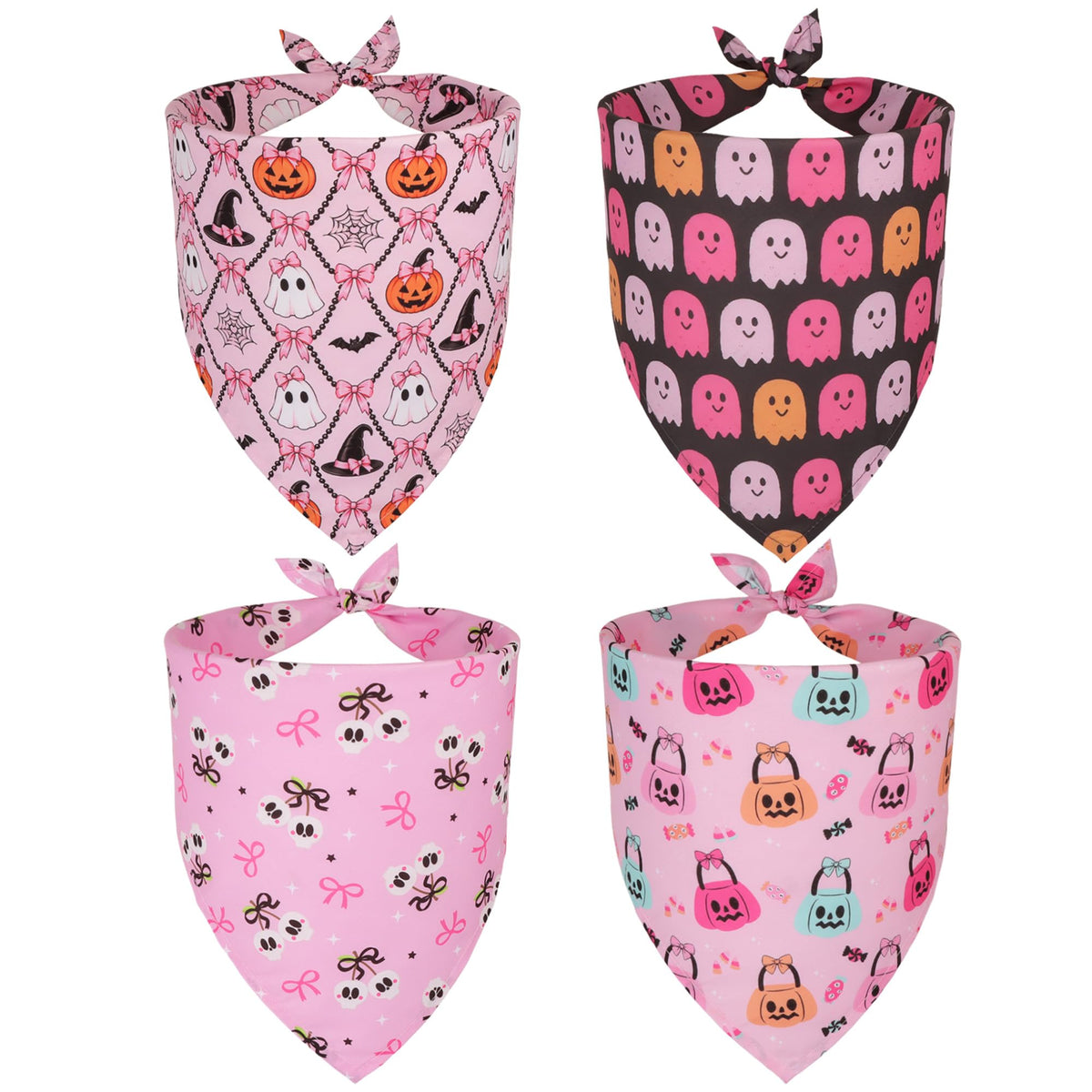 ADOGGYGO 4 Pack Dog Bandana Christmas Pet Scarf Triangle Bibs Kerchief Set Pet Christmas Costume Accessories Decoration for Large and X-Large Dogs (X-Large)