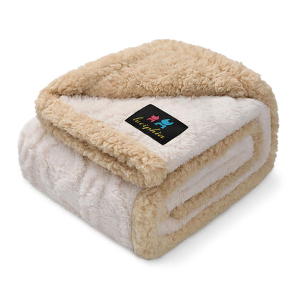 Luciphia Waterproof Blanket for Twin Bed Reversible Fleece Couch Cover