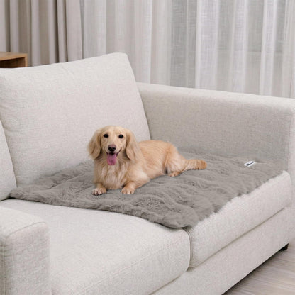 Paw Inspired Waterproof Dog Blanket, 32x24 Inch Size, Beige