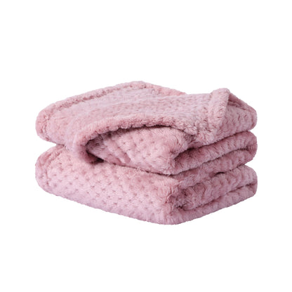 uxcell Fluffy Knitted Pet Blanket for Kitten Doggy 27x40 Burgundy