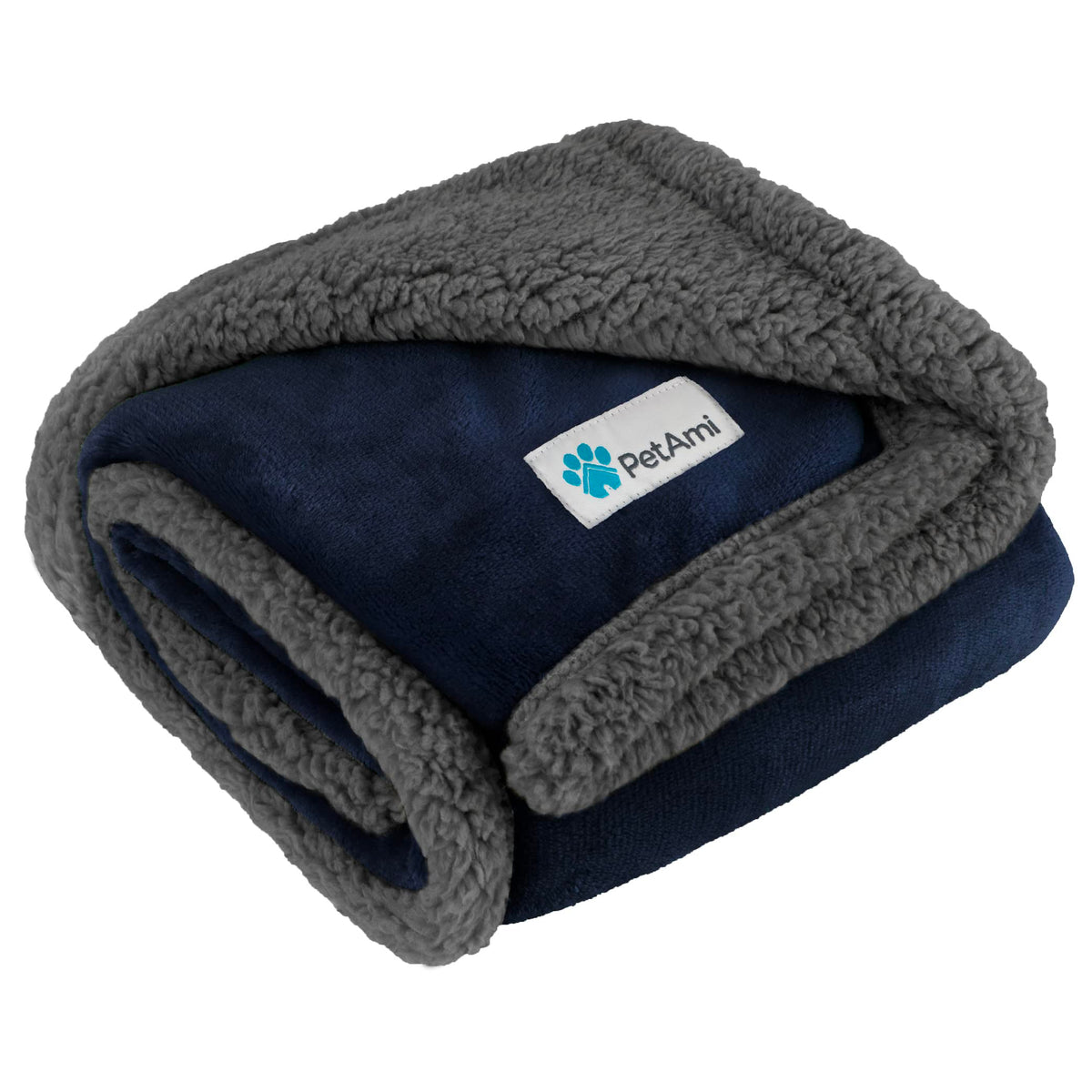 PetAmi Dog Blanket for Medium Small Pet Cat Puppy, 60x40, Plaid Dark Gray