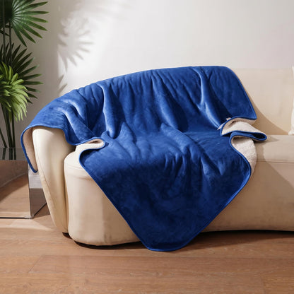 Sunheir Waterproof Blanket for Couch Bed, Soft Pet Blanket Leakproof, Grey