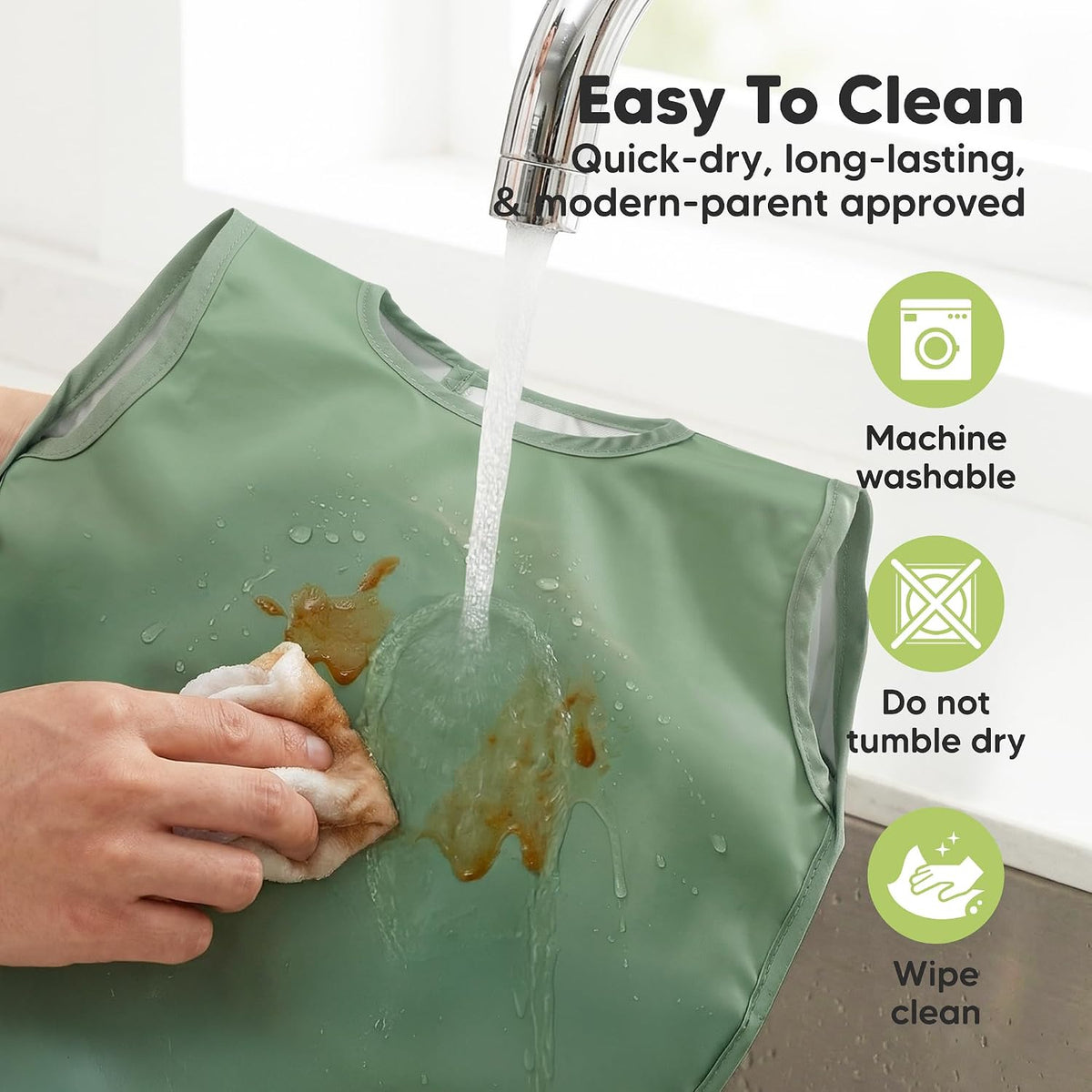 KeaBabies Waterproof Bibs for Baby Girl,Boy, 2-pk Lightweight (Pets & Paws)