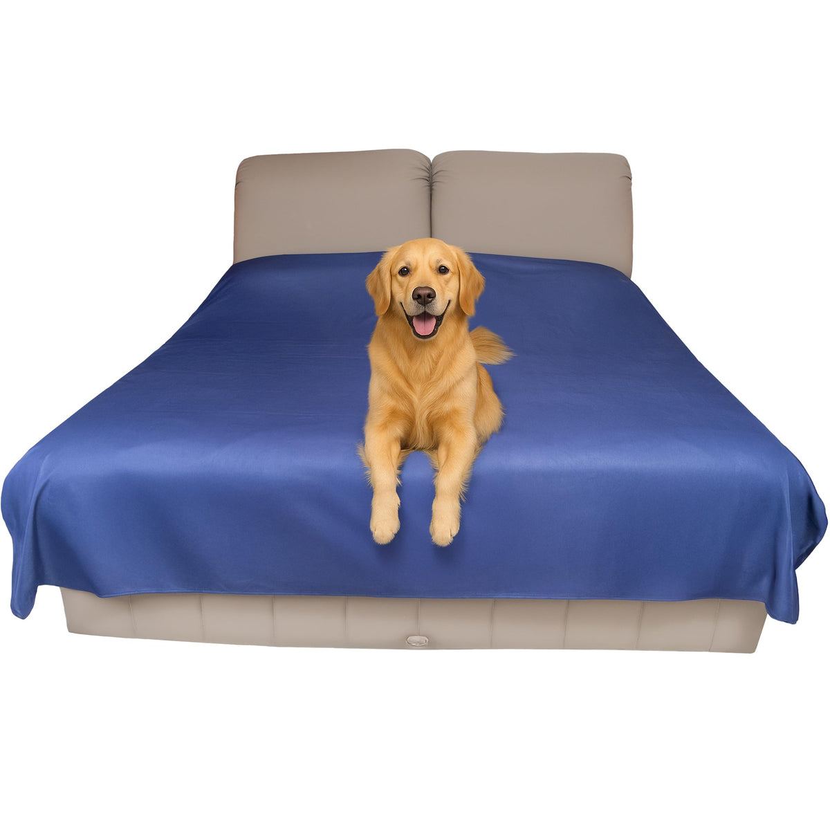 Thin Reversible Waterproof Protective Bed Cover (King Size, 100 x 96 inch), for Pets, Babies; Incontinence, Dirt, Drool