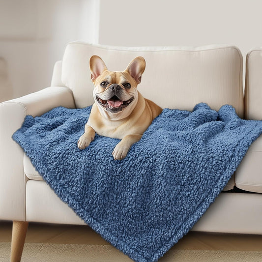 Luciphia Ultra Soft Sherpa Fleece Dog Puppy Cat Blanket for Small Pets