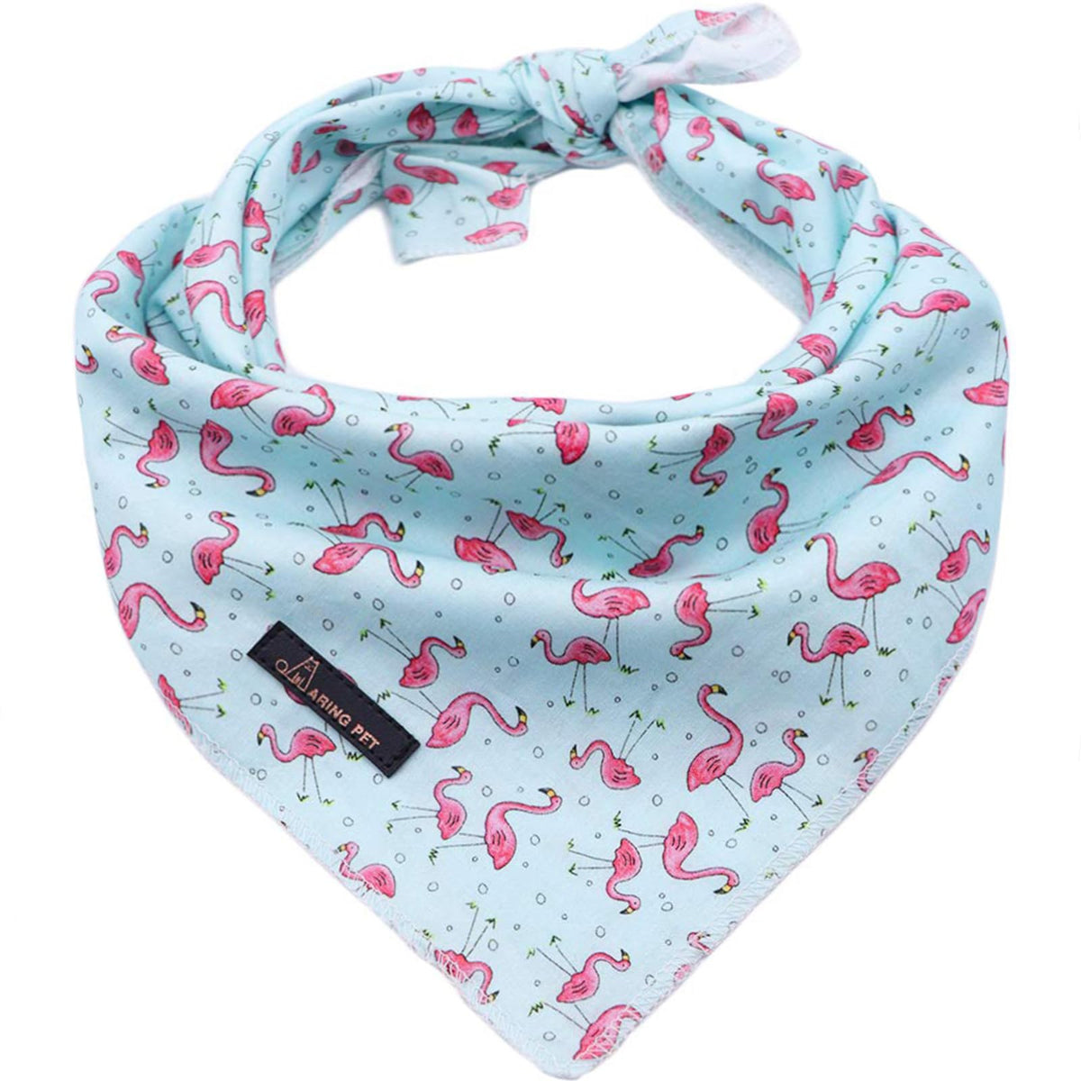 ARING PET Summer Dog Bandana-Cute Blue Dog Bandanas, Comfortable Pet Scarf Dogs Triangle Bibs for Small to Large Boy Girl Dogs and Cats