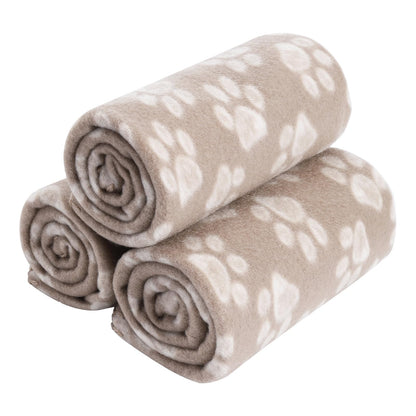 CAI TENG Small Dog Blanket 3 Pack Cat Blankets Pets 21x30 in Navy