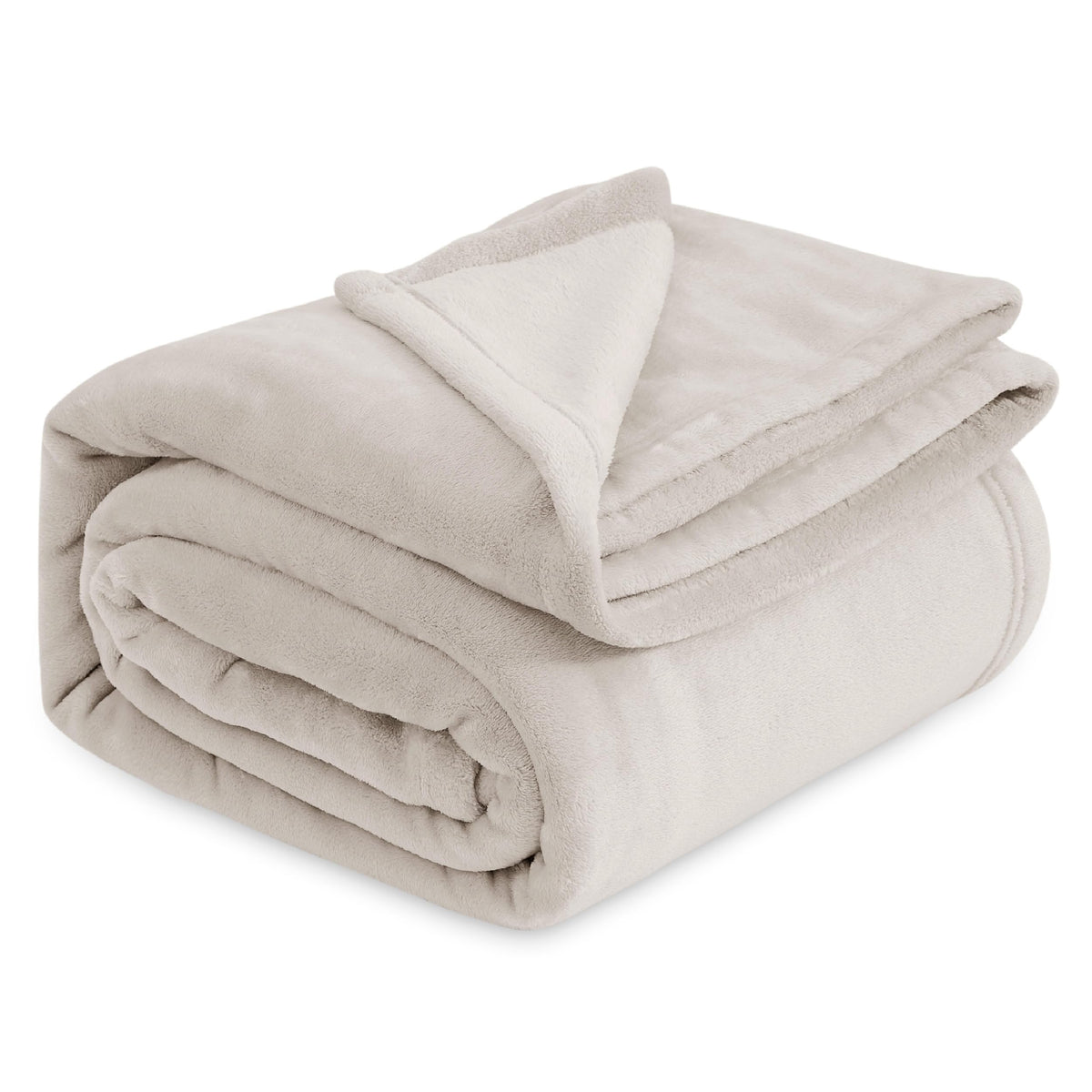 Bedsure GentleSoft Fleece Blanket Twin Size Grey - 300GSM Lightweight Plush Fuzzy Cozy Soft Warm Blanket for Bed, Sofa, Couch, Travel, Camping, 60x80 inches