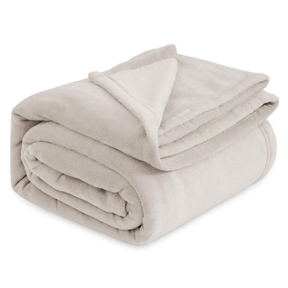 Bedsure GentleSoft Fleece Blanket Twin Size Grey - 300GSM Lightweight Plush Fuzzy Cozy Soft Warm Blanket for Bed, Sofa, Couch, Travel, Camping, 60x80 inches