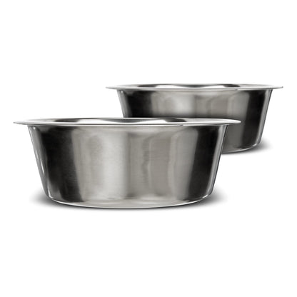 Neater Pet Brands 9 Cup (72 oz.) Stainless Steel Dog Bowls, 1 Single Neater Feeder Replacement Bowl (Large Deluxe Model), Dog Food Bowl or Water Bowls, Dishwasher Safe Metal Dish for Large Dogs