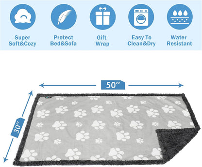 Kritter Planet Waterproof Reversible Pet Blanket for Small Dogs