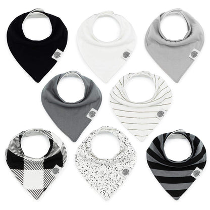Parker Baby Co. Soft Bandana Drool Bibs for Baby Boys & Girls, 4pk & 8pk