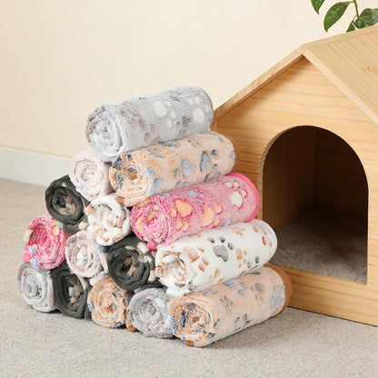 Retainbre 18Pcs Puppy Blankets for Small Dogs, Cats, Kitten, 23X16 Inch
