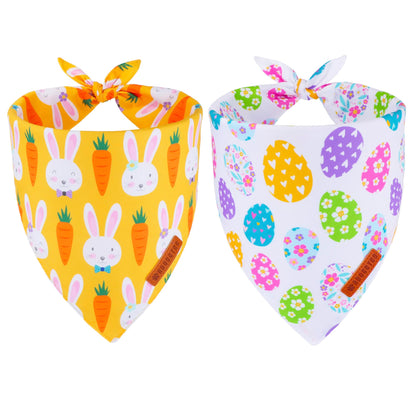 ADOGGYGO Rainbow Dog Bandana, 2 Pack Pride Bandana for Dogs, X-Large