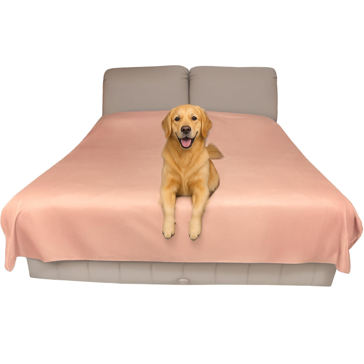 Thin Reversible Waterproof Protective Bed Cover (King Size, 100 x 96 inch), for Pets, Babies; Incontinence, Dirt, Drool