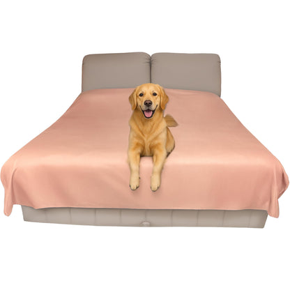 Thin Reversible Waterproof Protective Bed Cover (King Size, 100 x 96 inch), for Pets, Babies; Incontinence, Dirt, Drool