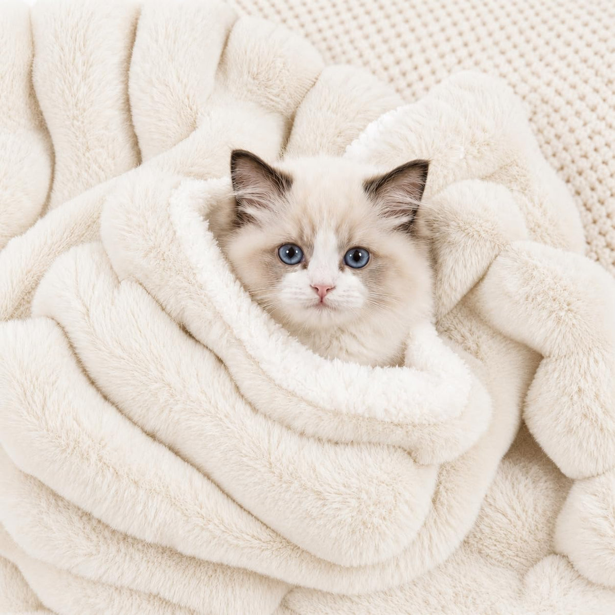 Dog Blanket for Small Dogs, Soft Rabbit Fur Puppy Blanket 25x35 Grey