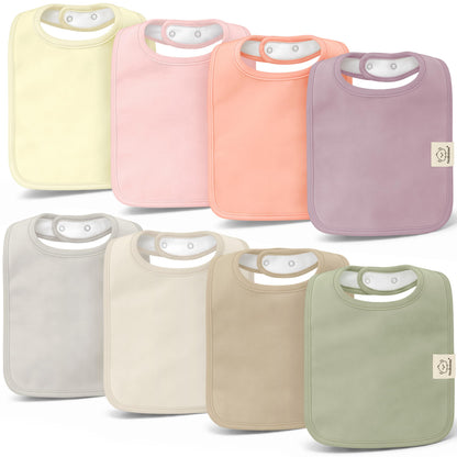 KeaBabies 8-Pack Organic Baby Bibs for Boys, Girls Drool Bibs (Cruise)